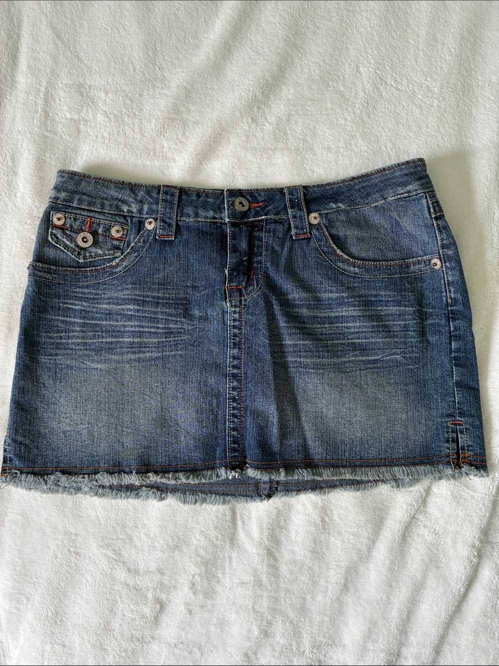 YMI Women’s Blue Denim Mini Skirt Size 7